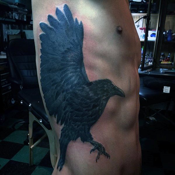 tatouage corbeau 62