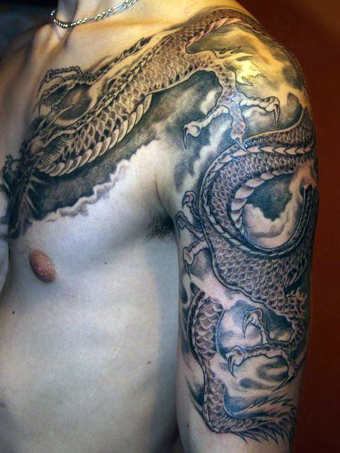 tatouage dragon 38