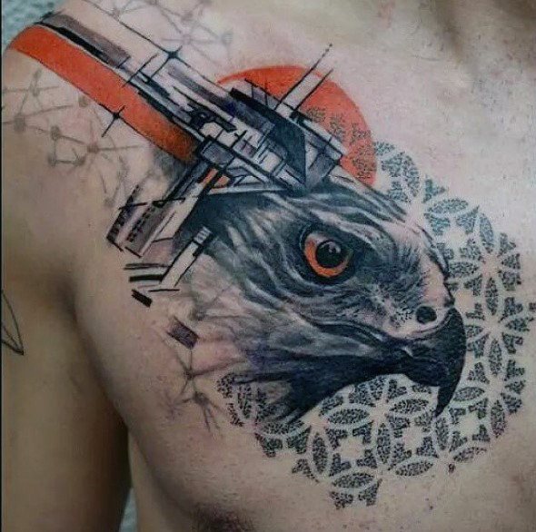 tatouage faucon 174