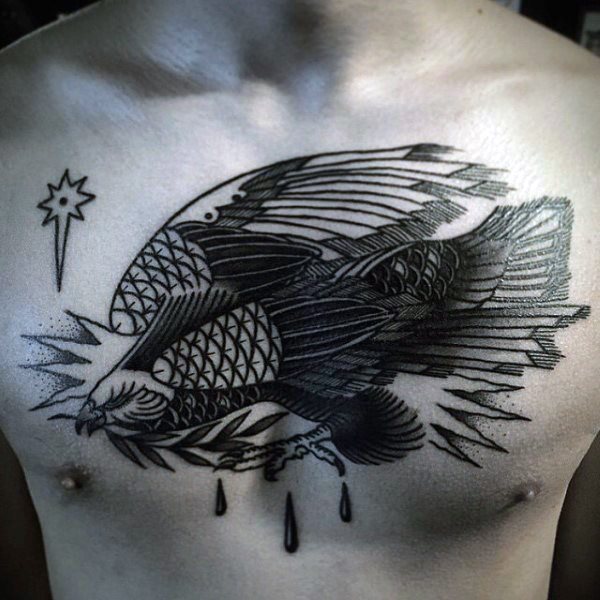 tatouage faucon 386