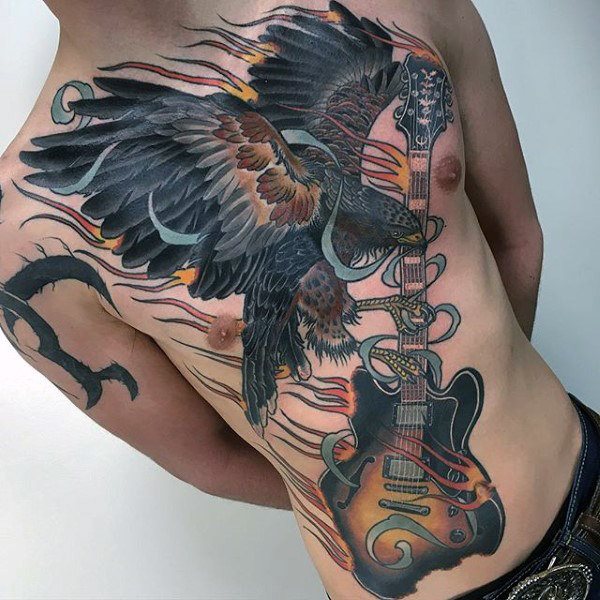 tatouage faucon 66