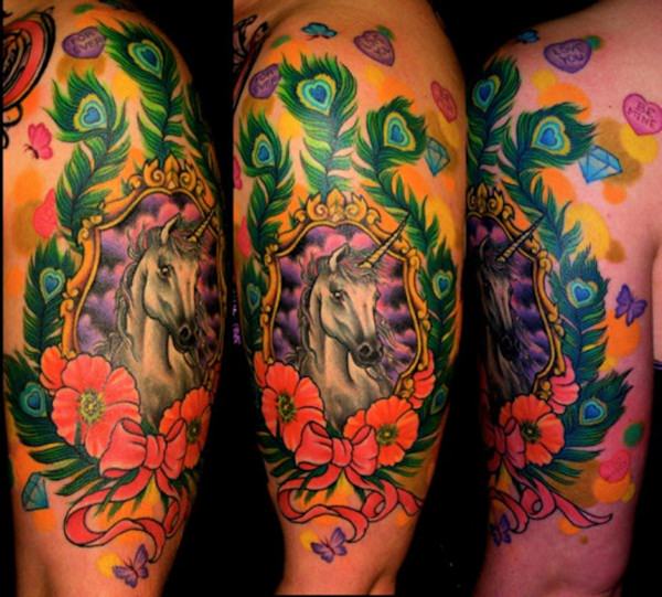 tatouage licorne 122