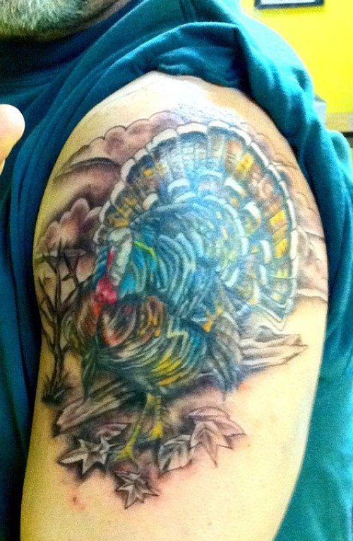 tatouage paon 154