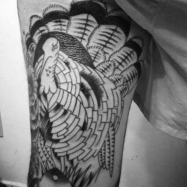 tatouage paon 22