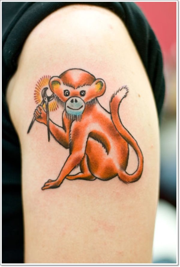 tatouage singe 358