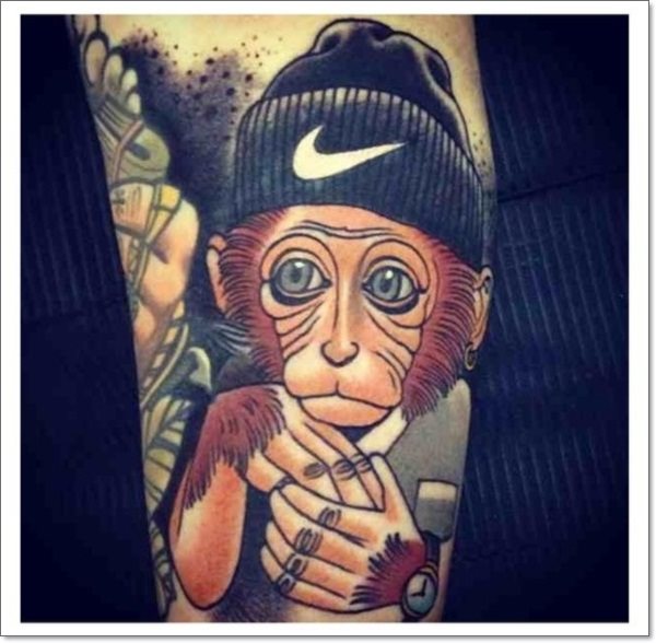 tatouage singe 406