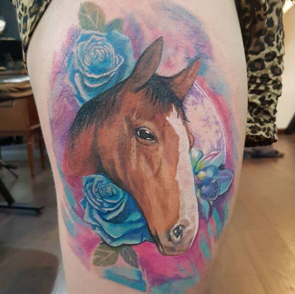 tatouage cheval 104
