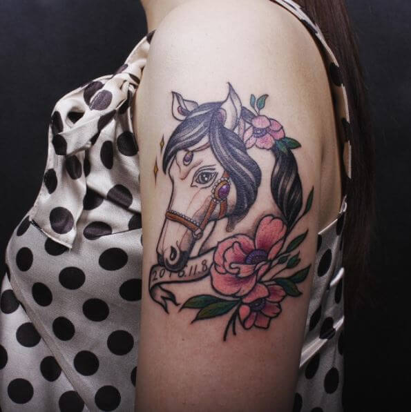 tatouage cheval 317