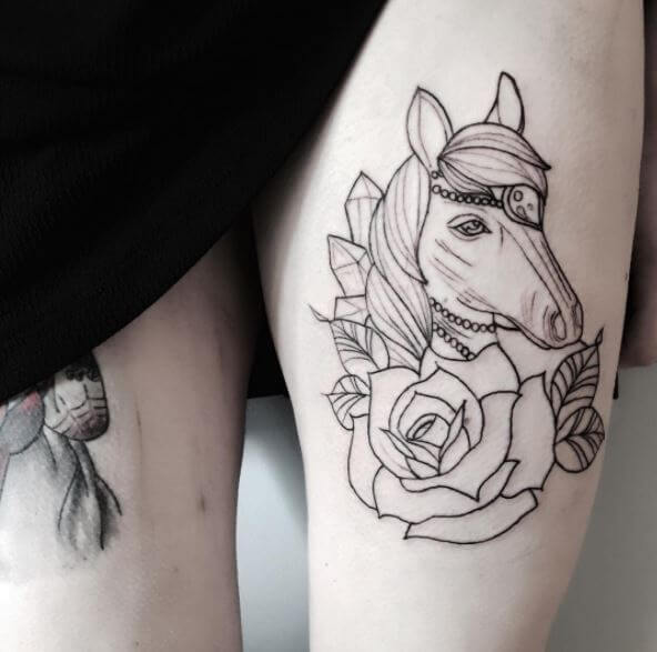 tatouage cheval 362