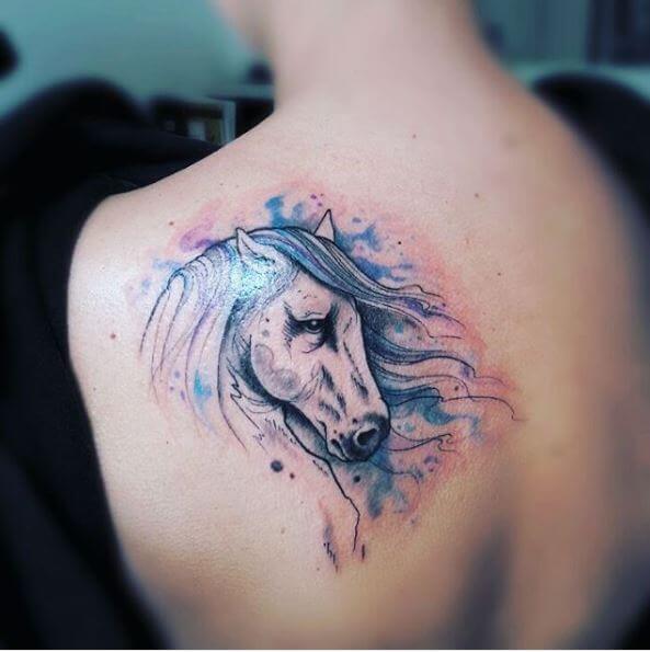 tatouage cheval 371