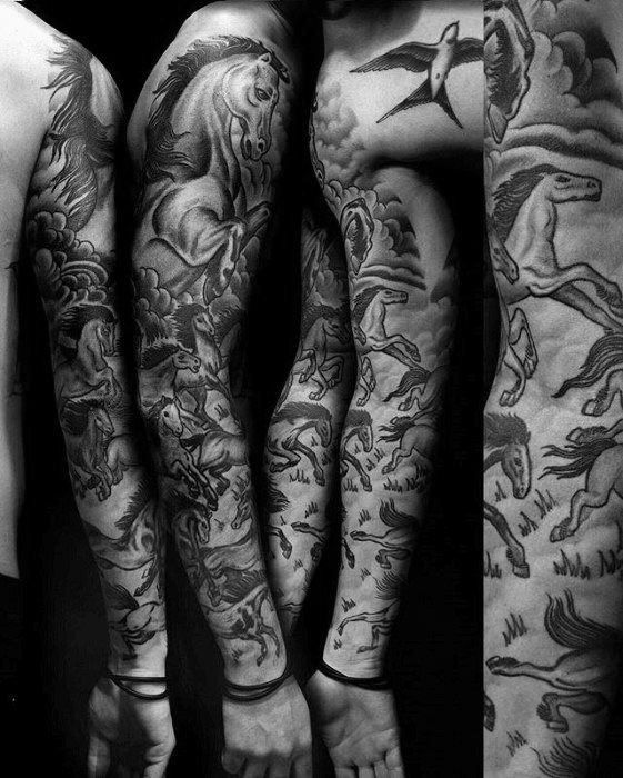 tatouage cheval 386