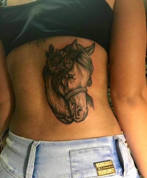 tatouage cheval 458