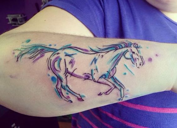 tatouage cheval 50