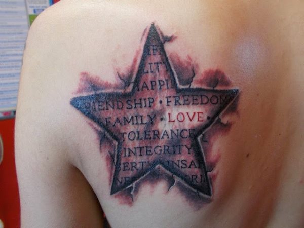 tatouage etoile 485