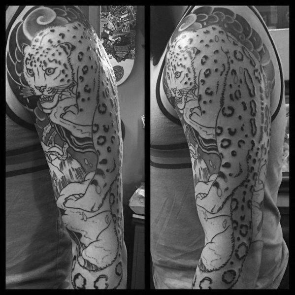 tatouage leopard 215