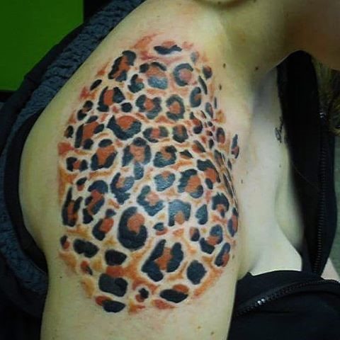 tatouage leopard 251
