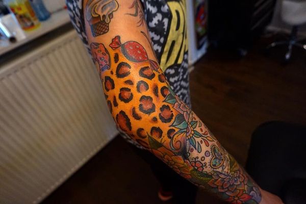 tatouage leopard 263