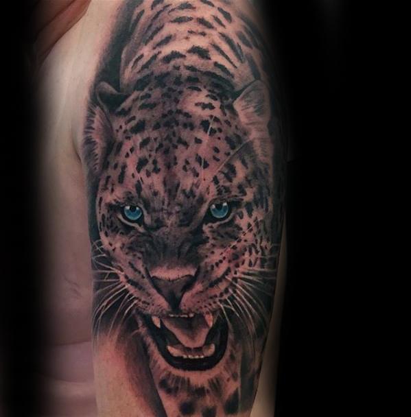tatouage leopard 293
