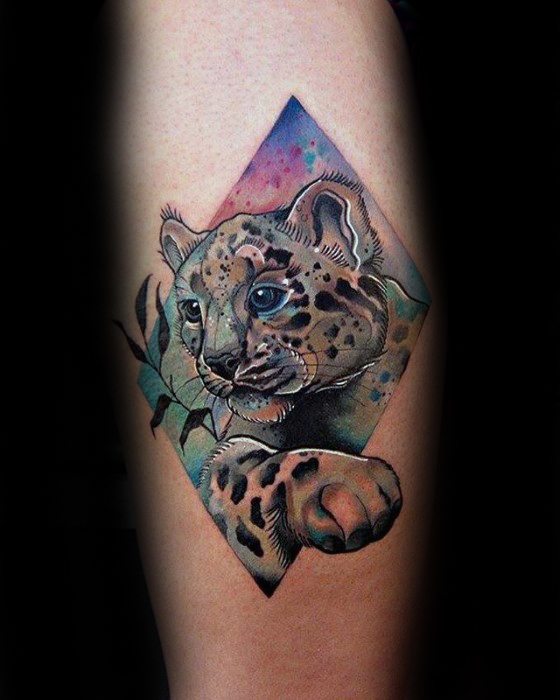 tatouage leopard 359