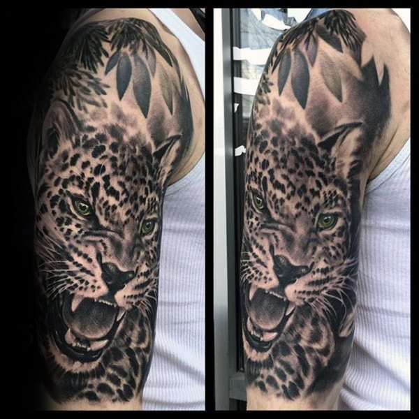 tatouage leopard 371