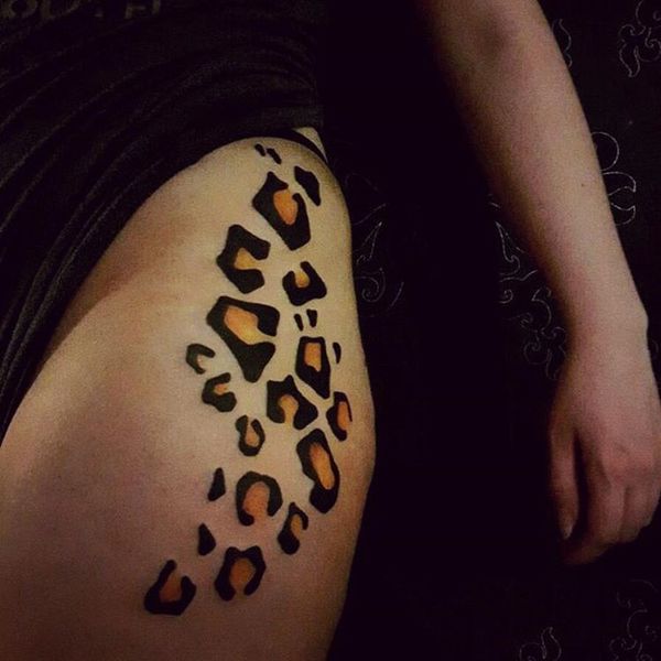 tatouage leopard 386