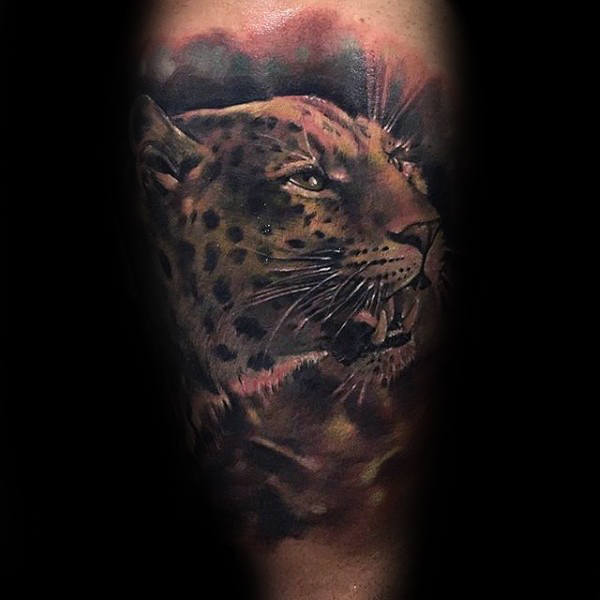 tatouage leopard 422