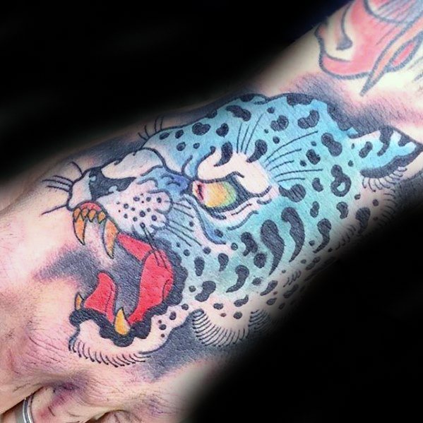 tatouage leopard 428