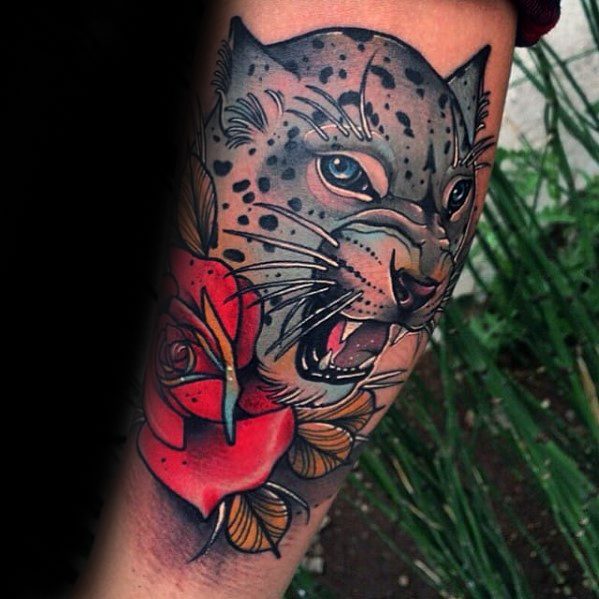 tatouage leopard 431