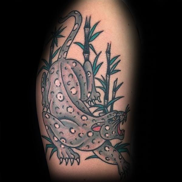 tatouage leopard 434