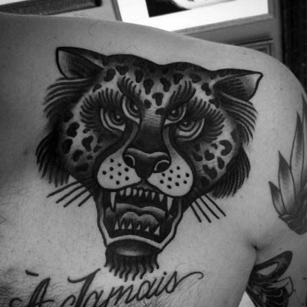 tatouage leopard 476