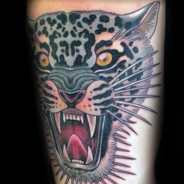 tatouage leopard 491