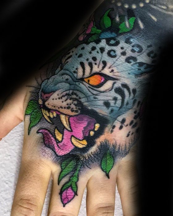 tatouage leopard 494