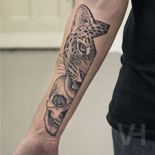 tatouage leopard 518