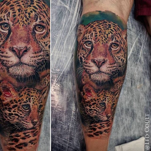 tatouage leopard 521