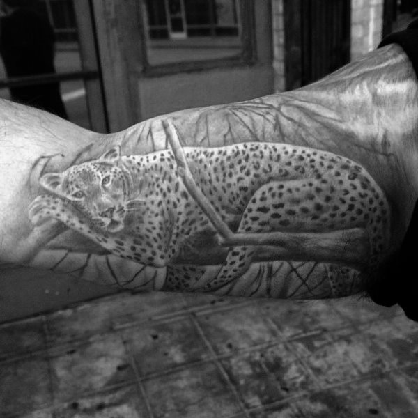 tatouage leopard 623
