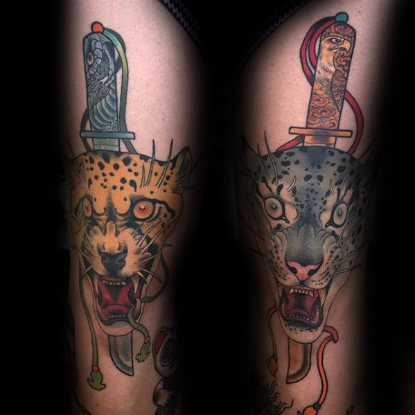 tatouage leopard 635
