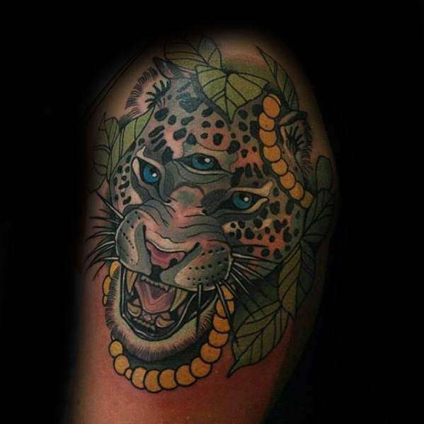 tatouage leopard 659