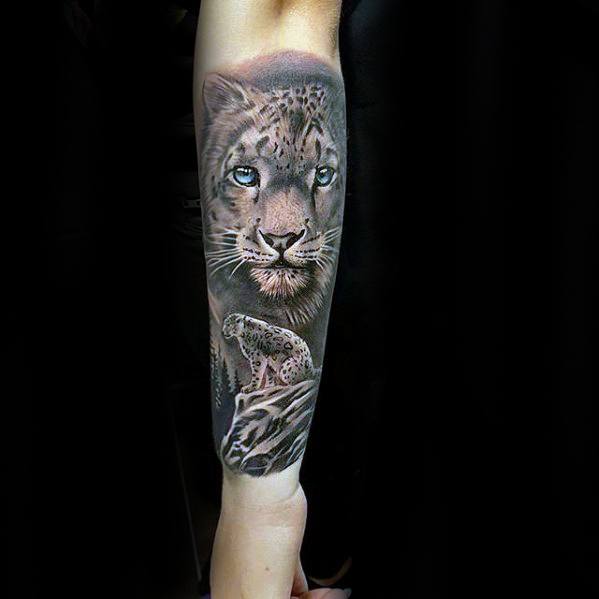 tatouage leopard 665