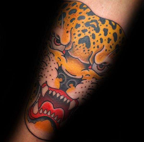 tatouage leopard 677