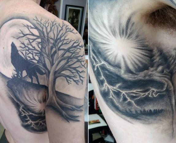 tatouage loup 20