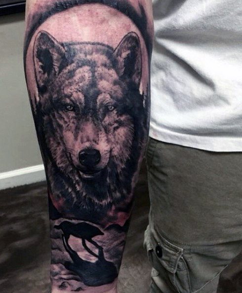 tatouage loup 317