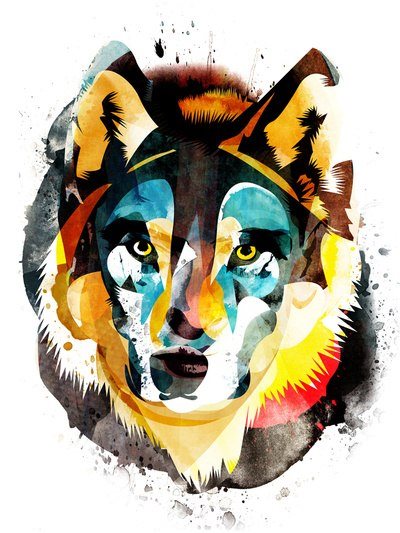 tatouage loup 539