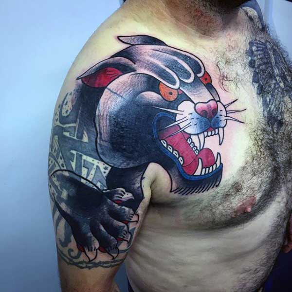 tatouage panthere 173