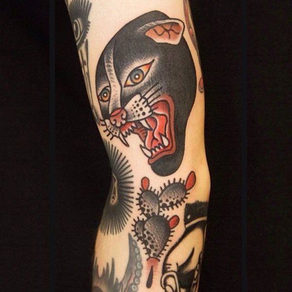 tatouage panthere 374