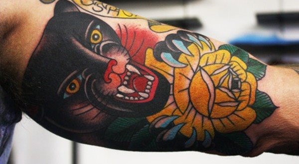 tatouage panthere 449