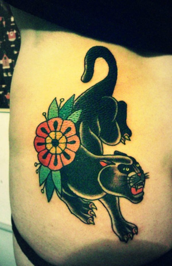 tatouage panthere 458