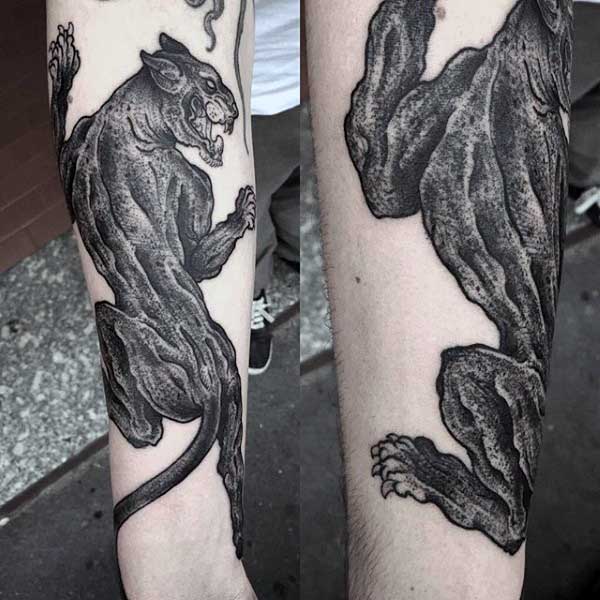 tatouage panthere 644