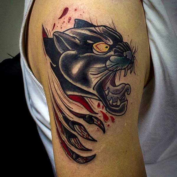 tatouage panthere 668