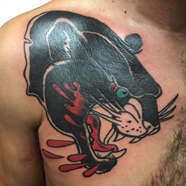 tatouage panthere 98