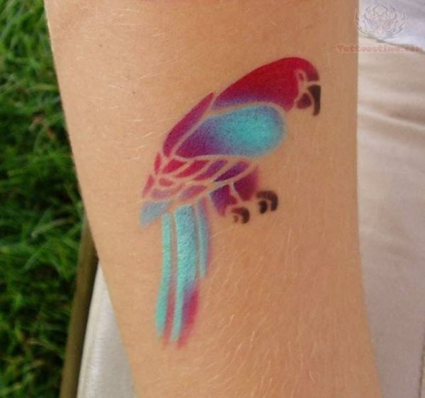 tatouage perroquet 08